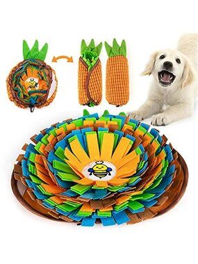 New Pet Snuffle Mat for Dogs, Interactive Feed Game for Boredom, Encourages